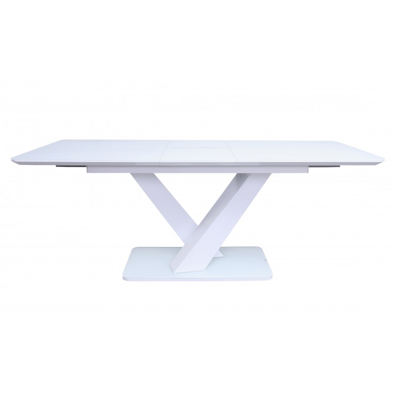 VL Rafael Dining Table Ext - White Gloss 1200/1600 